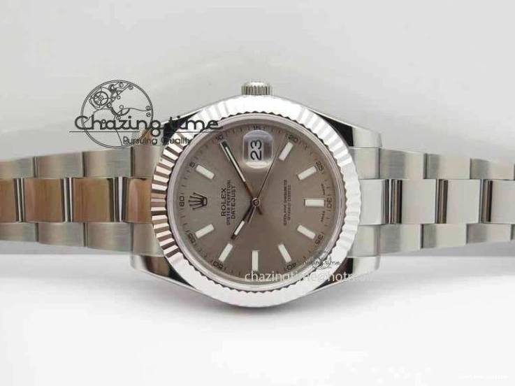 0106 DateJust II 41mm SS BP Maker Best Edition Gray Dial On SS Bracelet SA Trendsetting 3736